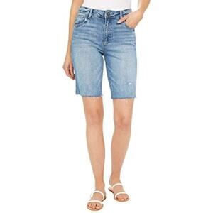 Kut from the Kloth Women's Sophie High Waisted Bermuda Denim Shorts Size 8 Blue